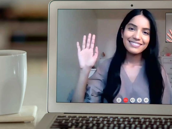 Online Advisor meeting with Student on a Video Meeting