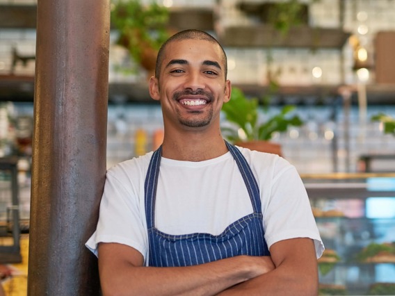 Entrepreneur standing in their shop