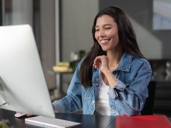 Women studying on laptop