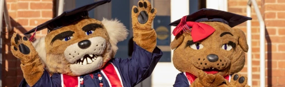 wilma and wilbert with graduation caps