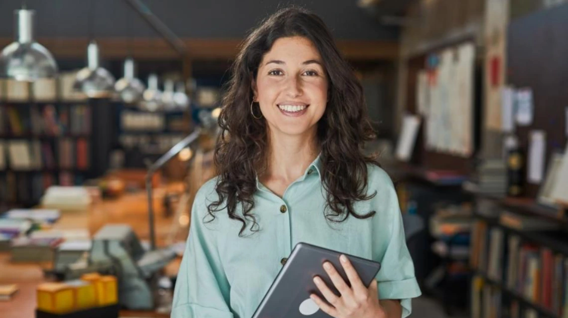 student smiling