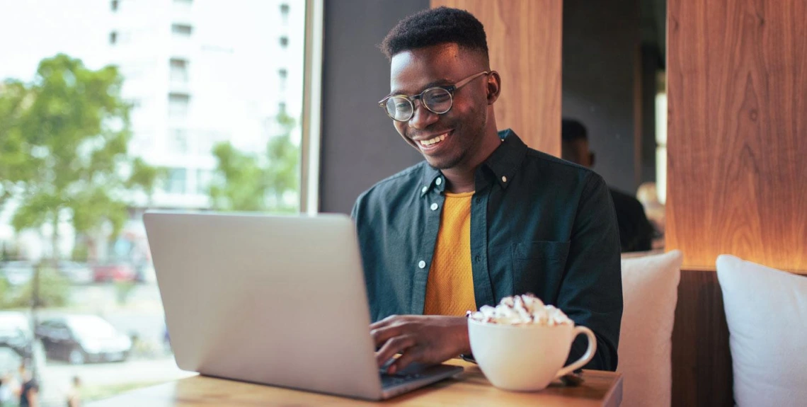 Arizona Online student on laptop