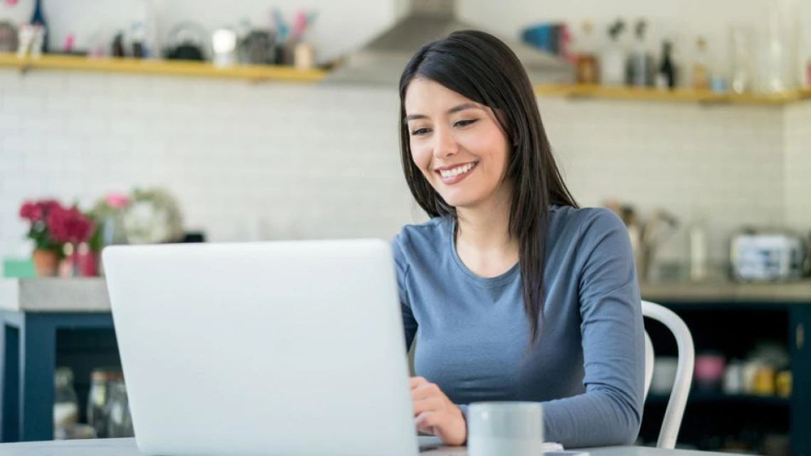 Arizona Online student on laptop