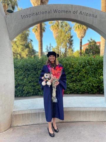 Amanda Zeagler in Graduation Regalia