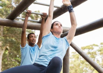 Students exercising