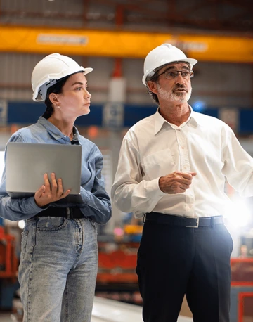 Engineers analysing workflow systems