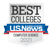 US News and World Report Best Colleges Computer Science 2021 Badge