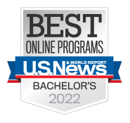 U.S. News and World Report Best Online Bachelor's 2022 Badge